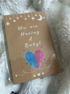 20 Baby Reveal postcards for "surprise" scratch off lotto cards baby shower GIRL